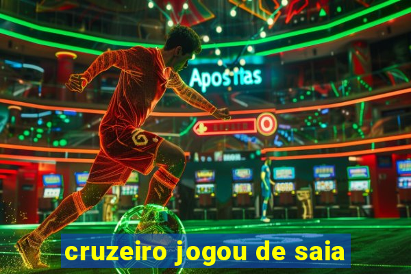 cruzeiro jogou de saia