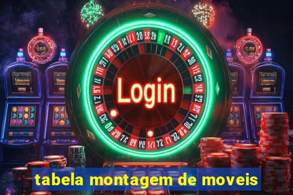 tabela montagem de moveis