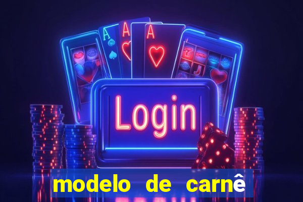 modelo de carnê de pagamento word