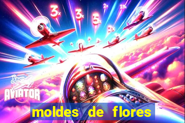 moldes de flores gigantes para imprimir